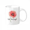Kubki różowe kwiaty personalizowana mugleaf tekst niestandardowy po nazwa prezent kawa zabawna dzień ceramika