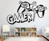 Наклейки на стенах PS4 Геймерная декаль для детской комнаты украшения видеоигры наклеек