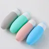 Storage Bottles 90ml Silicone Liquid Soap Dispenser Travel Portable Bottle Cosmetic Containers Refillable Lotion