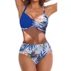 Frauen Badebekleidung schlampen Badeanzüge Mode große sexy Bikini -Bikini -Set mit gepolsterten Rückenless Mama Bod Badeanzügen