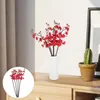 Dekorative Blumen 5 PCs gefälschte Pflaumenblüten Hochzeitsdekoration Künstlicher Blumenzweig Home