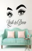 Lash Brow Wall Decal Eyelash Extension Beauty Salon Decoration Make Up Room Wall Stickers Art Cosmetic Art Poster LL300 2012011613284