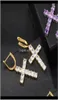Karot Luksusowy projektant biżuterii Kolczyki Hip Hop Jewlery Mężczyźni Parki Mrożone Diamond Hoop Orecchini Firmati Des9395230