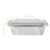 Wyjmij pojemniki 20 szt. Air Fryer Pakowanie pudełka z jedzeniem pokarm aluminiowe aluminiowe pojedyncze patelnie