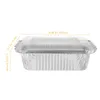 Sortez des conteneurs 20 pcs Boîte d'emballage Petite casserole en aluminium Foil à utiliser à usage unique pour les plateaux à cuisson des boîtes de cuisson