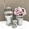 Vasen Handicraft Der Eingang Luxus Tank Vase Plated Style Gold Dekoration weich