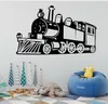 Claasic stoomtrein muurstickers verwijderbare muur sticker trein sticker decoratie woonkamer kinderen jongens kamer muurschildering poster3225868