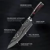 Knives Kitchen Knives 110pcs 7CR17 Alto carbono de acero inoxidable Damasco Damasco Gyuto Cleaver Set Santku Knife Santoku Chef Knife