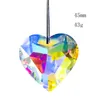 Декоративные фигурки 1pc творческий красочный ab crystal peach heart стекло радуга линг