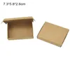 50pcs Boîtes d'emballage en papier kraft pour bijoux Paper DIY Boîte d'emballage cadeau Favors Favors Package Handmade Soap Box 733923284