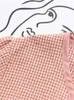 T-shirt féminin Plus taille pour femmes Vêtements d'été à manches courtes à glissière en coton petite fermeture à glissière avec trois boutons de grande taille lâche topl2405