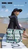 The latest fashion swimming bag dry wet separation waterproof swimsuit storage bag Fitness vacation large capacity beach leisure bag 48*15*61