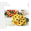 Decorative Flowers 1PC DIY Silk Artificial Flower Daisy Bouquets Accessories Party Decor Home Arrangement