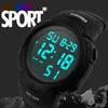 Skmei Luxusmarkenmänner Sport Uhren Digital LED Military Watch Men Elektronik Mode Casual Armbanduhren 50m Uhr männlich 240428