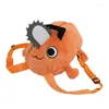 Backpack Chainsaw Man Pochita Bag Bag Kids School Book Alunos Cosplay