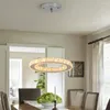 Chandeliers Modern Ring Led Stainless Steel For Dining Room Home Decor Hanging Lighting Ceiling Lustres Pendant Lamp