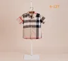 Designer Kids Plaid Shirts Summer Children Abel Short Shirt Shirts Big Boys Girls Cotton Vêtements 512T A71786455702