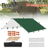 5x3m Waterdichte tarp tent schaduw ultralight tuinluifel luifel zonneschade outdoor camping luifel strand zon asiel met nagelwind touw 240419