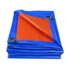 Verdikte slijtvaste zonnebrandgreep Tarpaulin Outdoor Blue Orange Plastic PE Shady Sails Geschikt voor picknickkussensteun 240420