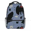 Backpack Mothman Daylight Blue Rucksacks Freizeitdruck School Tasche Frauen Mann Reisetaschen Laptop Daypack