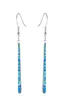 Fire Opal Dangle Long Drop Hook Earrings 925 Silver Plated Womens Engagement Wedding Party Gift Jewelrys7736508