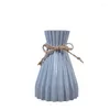 Vasen Origami Vase Einfacher moderner Planetenhalter Twine Seal Blume Arrangement Keramik Topf Skandinavische Stil gestreift