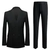 Costumes pour hommes Stripe Suit 2 pièces Smoking Classic Fit Fit pour un pantalon de veste de bal formel