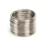 100pcs Dia 12 15 16 20mm Aço inoxidável DIY DIY Chaves de anel dividido Holder de loop de arco de corrente