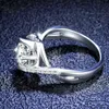 Yaonuan Real 925 Sterling Silver Ring For Women Engagement Angel Kiss 1.0 Certificado Gra Jewelry Ajustement 240424