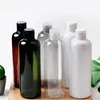 Depolama Şişeleri 12 PCS 500ml Şampuan Duş Jel Konteyner Kahverengi Plastik Doldurulabilir Kozmetik Losyon Şişe Pet Flip Üst Kapak