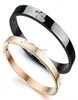 Lover is zijn en haar paar beloven sieraden geschenken roestvrij staal gladde armband vrouw husbaand cadeau bangle9181854