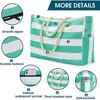 Large Beach Bags for Women Waterproof Beach Tote Bags with Zip and Rope Handle Summer Beach Bags Holiday Travel Bag S 240415