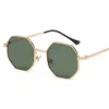Muselife Polygon Sunglasses Men Vintage Octagon Metal for Luxury Brand Goggle Sun Glases Ladies Gafas de Sol 240426