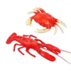 Decoratieve bloemen 1set Fun kunstmatige kreeftmodel Fake Lobsters voor feestdisplay Kid spelen realistische patroonliefhebbers