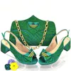 Chaussures habillées nigérian design talons carrés et sacs assortis ensembles de classiques Sac de femme d'été pour la taille du mariage 37-43