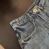 Pantalones cortos para mujeres lindas onduladas denina dama de verano pantalones cortos delgados