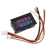 DC 0-100V 10A Voltmetro digitale Amperometro Doppio Display Visualizza Voltage Corrente Pannello Conterimetro AMP Volt Gauge 0,28 "LED blu rosso