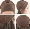 Lange schwarze natürliche wellige Teile Spitze Perücken glühlos synthetische Spitzen -Front -Perücke synthetische Haar Perücke für Frauen Mode tägliche Perücken 240416