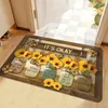 Carpets Sunflower Art Carpet Mat - Suitable For Living Room Floor Mats Bedroom Perfect Home Decoration