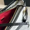 Designer Luksusowe damskie torba na ramię małe klasyczne damskie torba na ramię w torbie łańcuchowa cała krowia materiałowa torba 20 cm 5 kolorów
