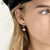 Gestüt Ohrringe 925 Sterling Silber Nadel Fan geformt für Frauen Femme Mode Schmuck Charme Arets Statement Ohrring Girls