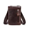 Bolsas de cintura Men Bolsa Bolsa Casual Retro Men Bolsotes Multifunction Multifunction Zipper para Outdoor