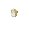 Cluster Rings MVR072 Легкие роскошные ретро -стиль натуральный жемчужный турмалиновый золото