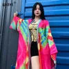 African Print Sexy Kimono Fashion Cardigan Africa Beach Wear Cover-up Dress Outfits For Women Holiday Abaya