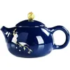 Ensembles de voitures de thé Pot de théière en porcelaine bleu noble de haute qualité pour thé se déroule de thé chinois et café théi les théirs de thé Puerg Top Mug Service Argile