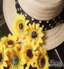 500p Silk Artificial Yellow Silk Daisy Flower Heads Plastics Gerbera Flowers For Wedding Chulty Decor 7CM7766312