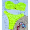 Bezpchnij push up Szyp stuków kąpielowych Kobiety Sexy bikini zestawy 2024 Summer Modna Micro niskiej talii Maillots de Bain Femme 240426