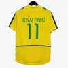 Brasil Jersey Vintage Romario Rivaldo Brasils Carlos Ronaldinho Camisa de Futebol 1998 2002 Ronaldo Kaka 2006 2000 1994 1970 1957 1950 Pele Retro Soccer Jerseys