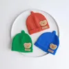 Bérets Color Couleur bébé mignon Pacificier tricot au chapeau d'automne et d'hiver Laine de melon pour enfants