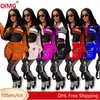 Damenjacken 10 Großhandel Motorradjacke Frauen Langarm Baseball Uniform Outerwear Casual Abnehmbarer kurzer Minirock 2pcs 10076